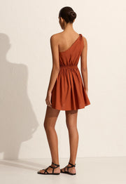 Twist Shoulder Mini Dress - Sienna - Matteau